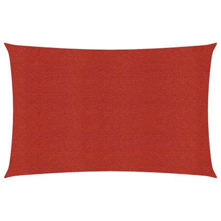 Voile d'ombrage 160 g/m² Rouge 2x3 m PEHD