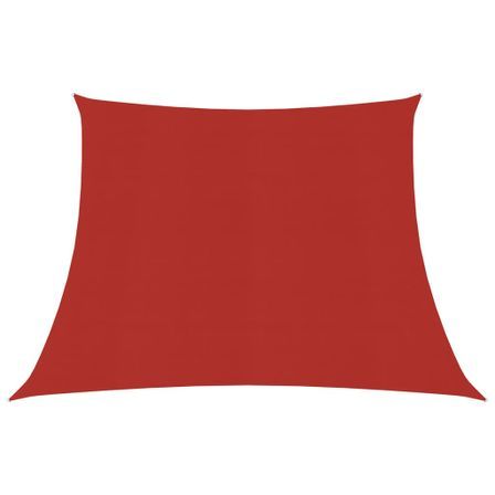 Voile d'ombrage 160 g/m² Rouge 3/4x2 m PEHD