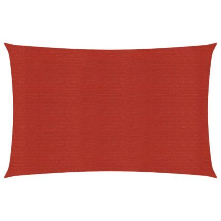 Voile d'ombrage 160 g/m² Rouge 3x4,5 m PEHD
