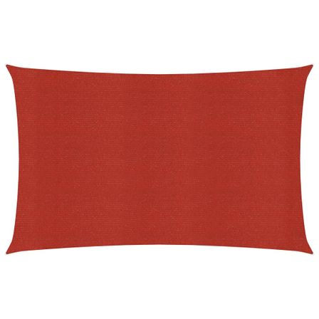 Voile d'ombrage 160 g/m² Rouge 3x6 m PEHD