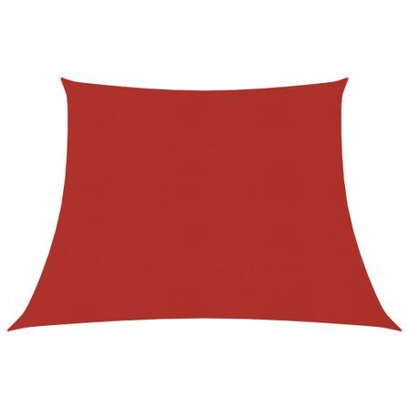 Voile d'ombrage 160 g/m² Rouge 4/5x3 m PEHD