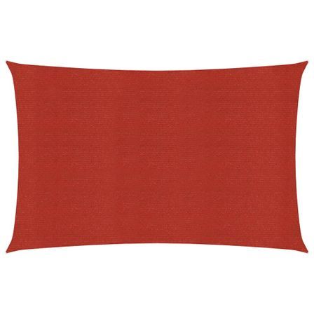 Voile d'ombrage 160 g/m² Rouge 5x6 m PEHD