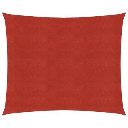 Voile d'ombrage 160 g/m² Rouge 7x7 m PEHD