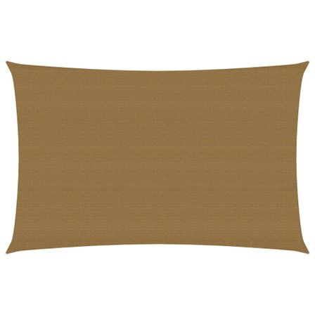Voile d'ombrage 160 g/m² Taupe 6x8 m PEHD