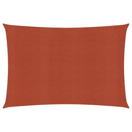 Voile d'ombrage 160 g/m² Terre cuite 2,5x4,5 m PEHD