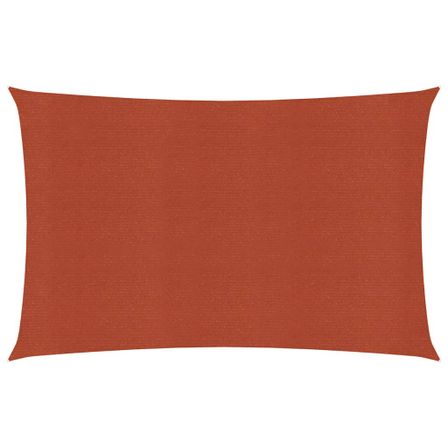 Voile d'ombrage 160 g/m² Terre cuite 2,5x5 m PEHD