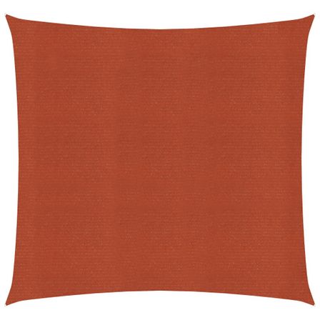 Voile d'ombrage 160 g/m² Terre cuite 2x2 m PEHD