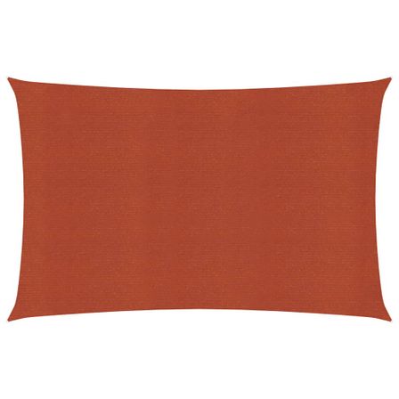 Voile d'ombrage 160 g/m² Terre cuite 2x4 m PEHD