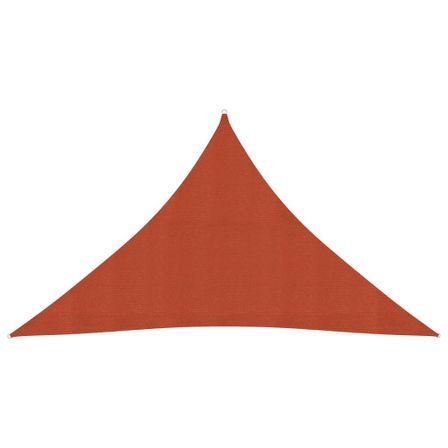 Voile d'ombrage 160 g/m² Terre cuite 3,5x3,5x4,9 m PEHD