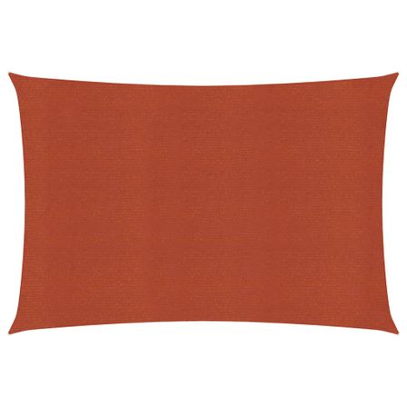 Voile d'ombrage 160 g/m² Terre cuite 3x5 m PEHD
