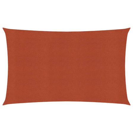 Voile d'ombrage 160 g/m² Terre cuite 3x6 m PEHD