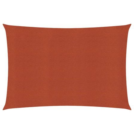 Voile d'ombrage 160 g/m² Terre cuite 4x6 m PEHD