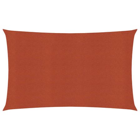Voile d'ombrage 160 g/m² Terre cuite 4x7 m PEHD