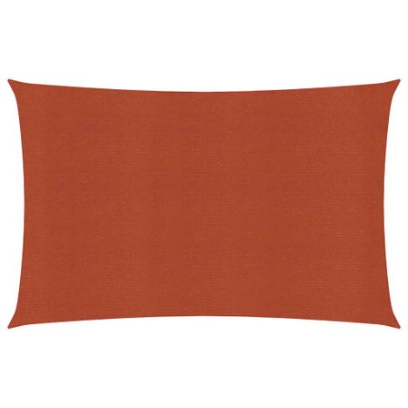 Voile d'ombrage 160 g/m² Terre cuite 6x8 m PEHD