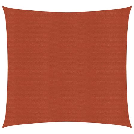 Voile d'ombrage 160 g/m² Terre cuite 7x7 m PEHD