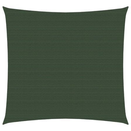 Voile d'ombrage 160 g/m² Vert foncé 2,5x2,5 m PEHD