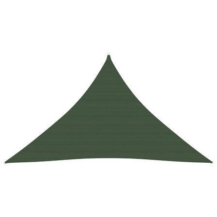 Voile d'ombrage 160 g/m² Vert foncé 2,5x2,5x3,5 m PEHD