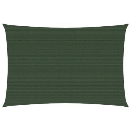 Voile d'ombrage 160 g/m² Vert foncé 2,5x4 m PEHD