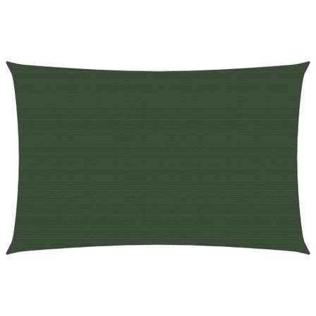 Voile d'ombrage 160 g/m² Vert foncé 2x4,5 m PEHD