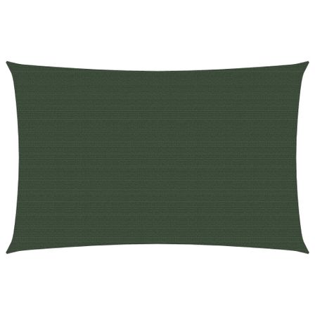 Voile d'ombrage 160 g/m² Vert foncé 2x4 m PEHD