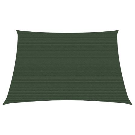 Voile d'ombrage 160 g/m² Vert foncé 3/4x2 m PEHD