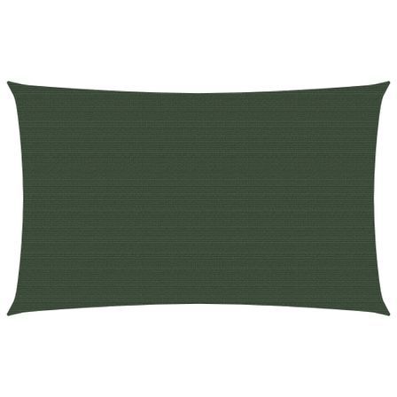 Voile d'ombrage 160 g/m² Vert foncé 3,5x5 m PEHD