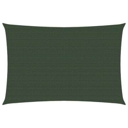 Voile d'ombrage 160 g/m² Vert foncé 3x4 m PEHD