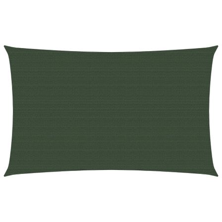 Voile d'ombrage 160 g/m² Vert foncé 3x6 m PEHD