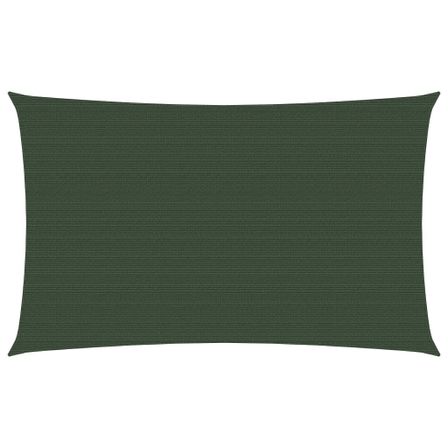 Voile d'ombrage 160 g/m² Vert foncé 6x8 m PEHD