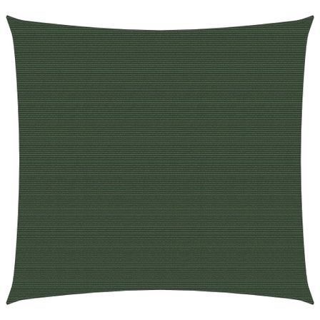 Voile d'ombrage 160 g/m² Vert foncé 7x7 m PEHD