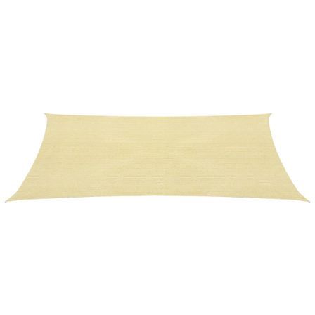 Voile de parasol PEHD Carré 2 x 2 m Beige