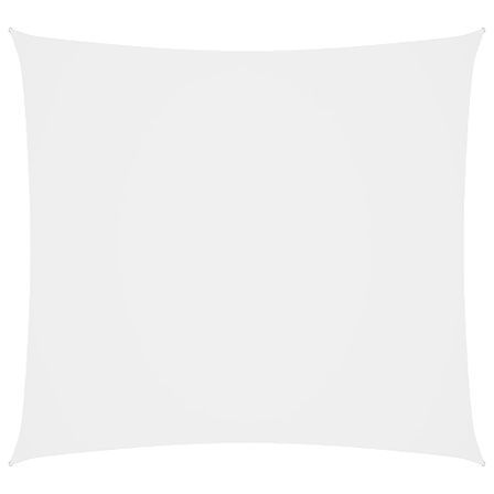 Voile de parasol Tissu Oxford carré 2,5x2,5 m Blanc
