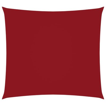 Voile de parasol Tissu Oxford carré 2,5x2,5 m Rouge