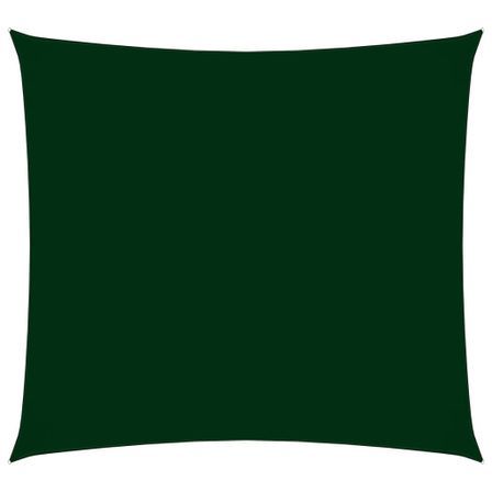 Voile de parasol Tissu Oxford carré 3,6x3,6 m Vert foncé