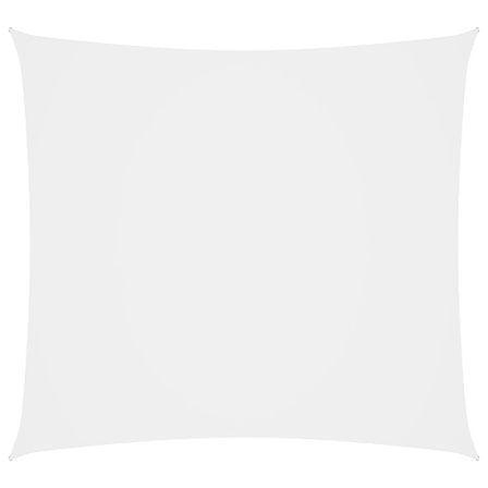 Voile de parasol Tissu Oxford carré 3x3 m Blanc