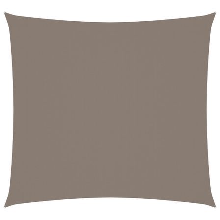 Voile de parasol Tissu Oxford carré 3x3 m Taupe