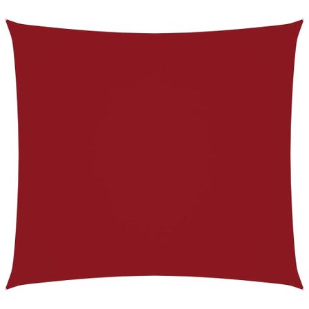 Voile de parasol Tissu Oxford carré 4,5x4,5 m Rouge