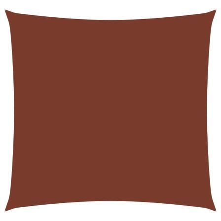 Voile de parasol Tissu Oxford carré 4,5x4,5 m Terre cuite