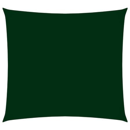 Voile de parasol Tissu Oxford carré 4,5x4,5 m Vert foncé