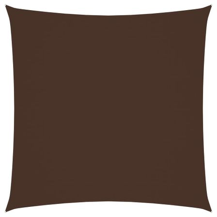 Voile de parasol Tissu Oxford carré 4x4 m Marron