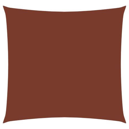 Voile de parasol Tissu Oxford carré 4x4 m Terre cuite
