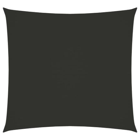 Voile de parasol Tissu Oxford carré 5x5 m Anthracite