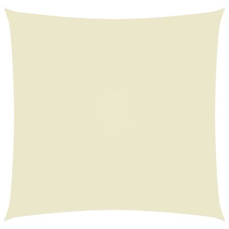 Voile de parasol Tissu Oxford carré 5x5 m Crème