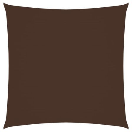 Voile de parasol Tissu Oxford carré 5x5 m Marron