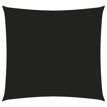 Voile de parasol Tissu Oxford carré 5x5 m Noir