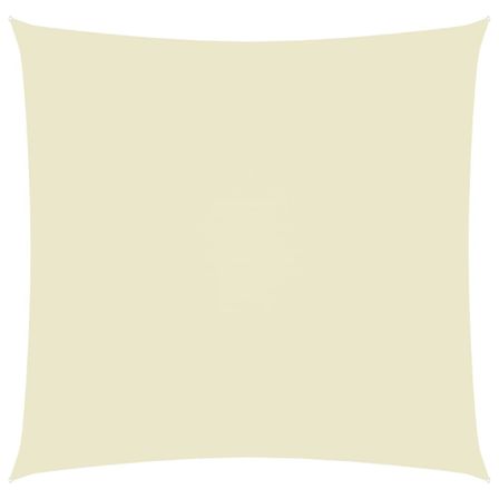Voile de parasol Tissu Oxford carré 6x6 m Crème