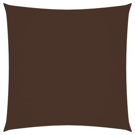 Voile de parasol Tissu Oxford carré 6x6 m Marron