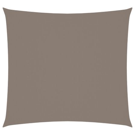 Voile de parasol Tissu Oxford carré 6x6 m Taupe