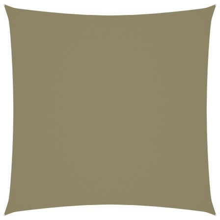 Voile de parasol Tissu Oxford carré 7x7 m Beige