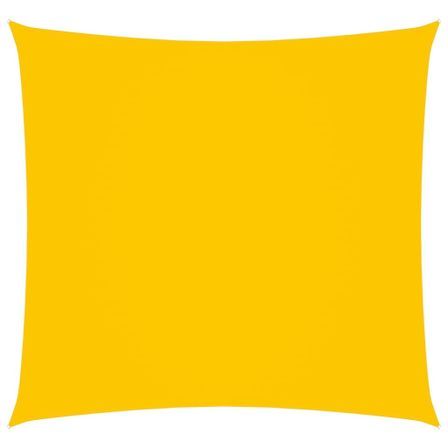 Voile de parasol Tissu Oxford carré 7x7 m Jaune